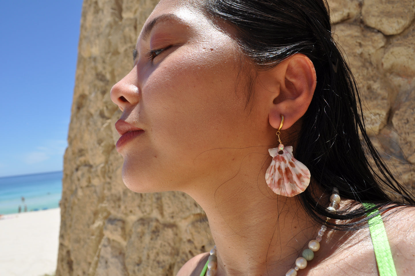 Scallop Shell Huggies