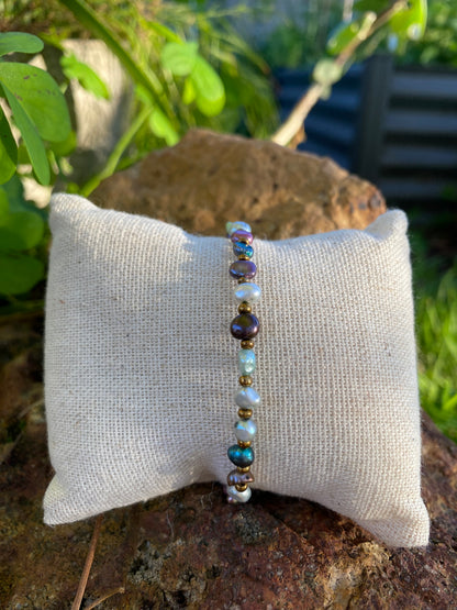 Rainbow Pearl Bracelet