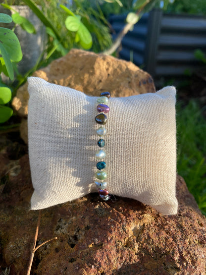 Rainbow Pearl Bracelet