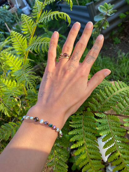 Rainbow Pearl Bracelet
