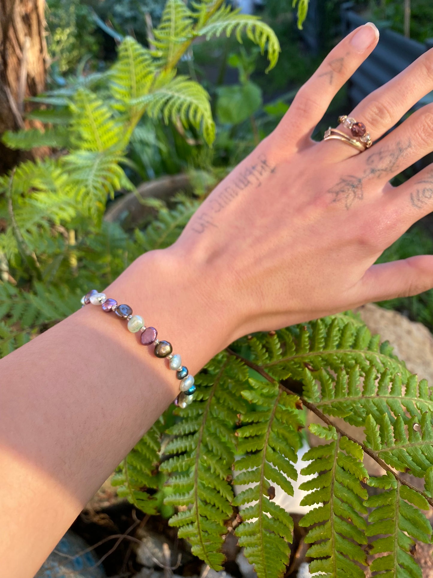 Rainbow Pearl Bracelet
